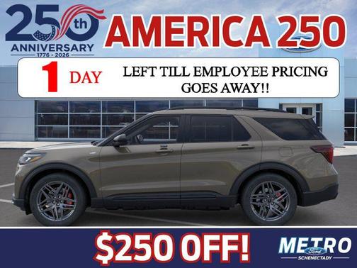 Marsh Gray 2026 Ford Explorer ST-Line