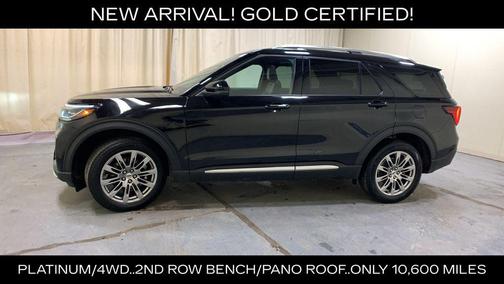 Black Metallic 2025 Ford Explorer Platinum