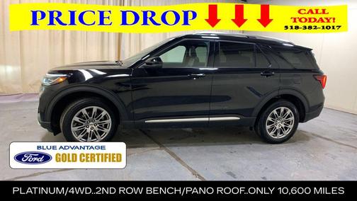 Black Metallic 2025 Ford Explorer Platinum