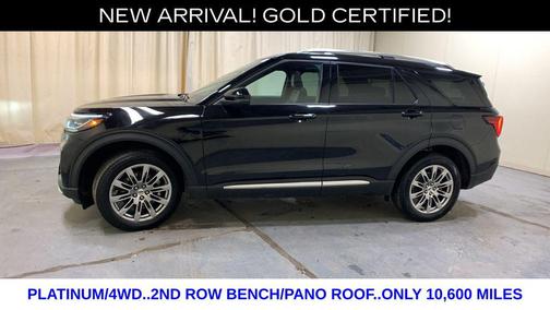 Black Metallic 2025 Ford Explorer Platinum