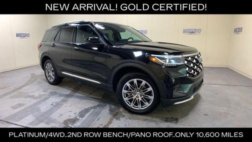 Black Metallic 2025 Ford Explorer Platinum