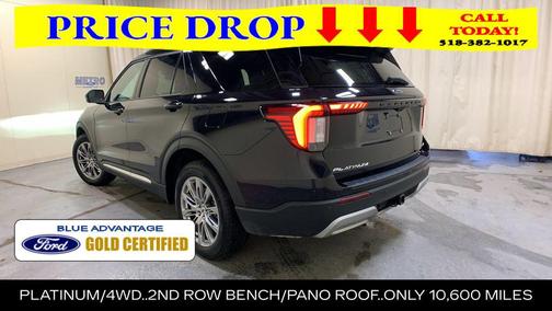 Black Metallic 2025 Ford Explorer Platinum