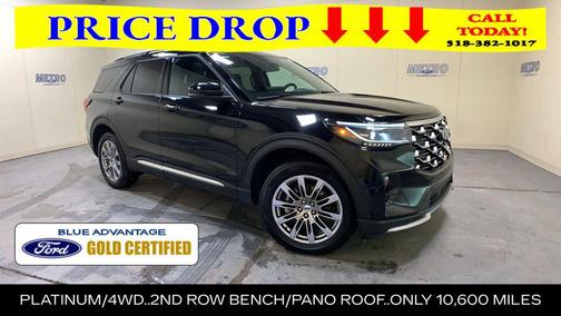 Black Metallic 2025 Ford Explorer Platinum