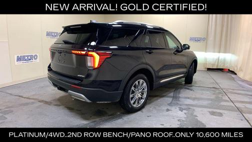 Black Metallic 2025 Ford Explorer Platinum