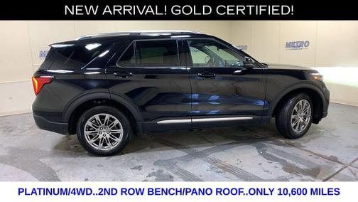 Black Metallic 2025 Ford Explorer Platinum