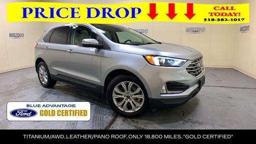 Silver Metallic 2024 Ford Edge Titanium