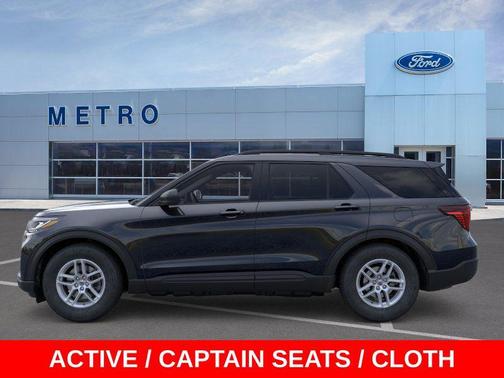 Agate Black Metallic 2026 Ford Explorer Active