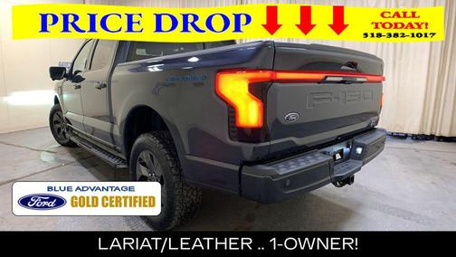 Quartz Metallic 2022 Ford F-150 Lightning LARIAT