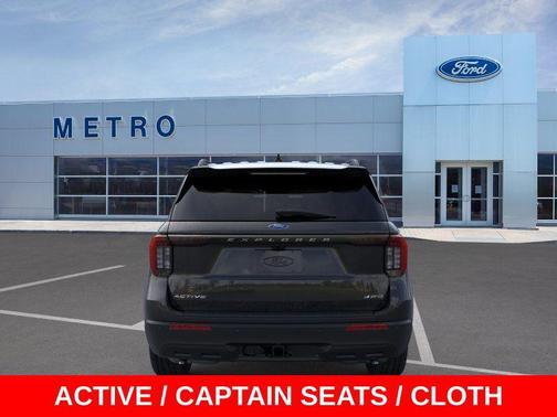 Agate Black Metallic 2026 Ford Explorer Active