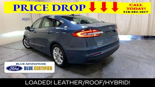 Blue Metallic 2019 Ford Fusion Hybrid SEL