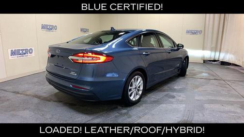 Blue Metallic 2019 Ford Fusion Hybrid SEL