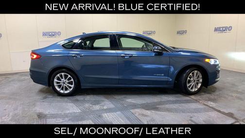 Blue Metallic 2019 Ford Fusion Hybrid SEL