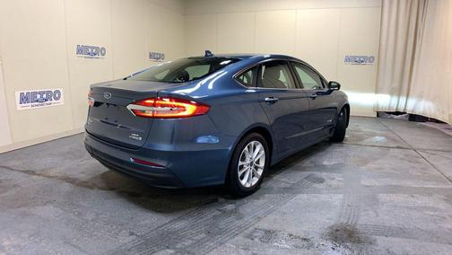 Blue Metallic 2019 Ford Fusion Hybrid SEL