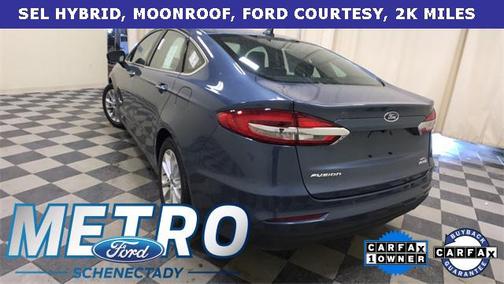 Blue Metallic 2019 Ford Fusion Hybrid SEL
