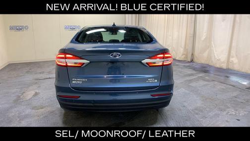 Blue Metallic 2019 Ford Fusion Hybrid SEL