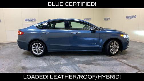 Blue Metallic 2019 Ford Fusion Hybrid SEL