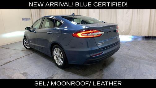 Blue Metallic 2019 Ford Fusion Hybrid SEL