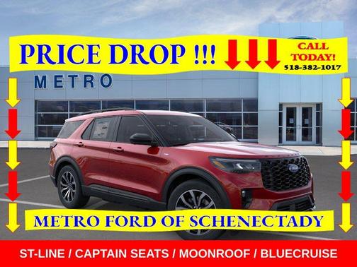 Rapid Red Metallic TC 2026 Ford Explorer ST-Line