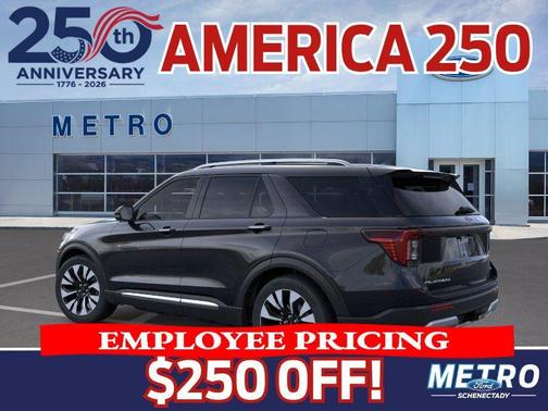 Black 2026 Ford Explorer Platinum