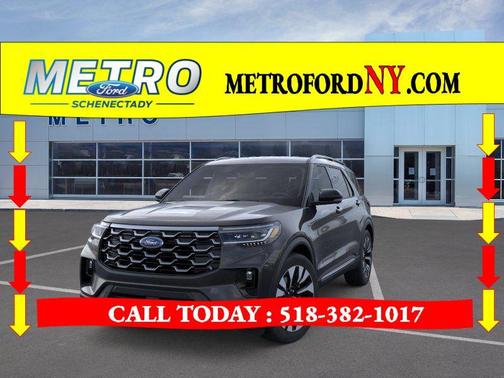 Black 2026 Ford Explorer Platinum