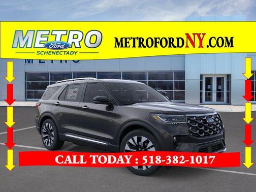 Black 2026 Ford Explorer Platinum