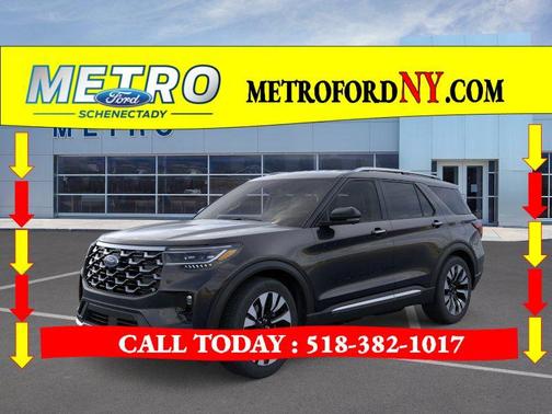 Black 2026 Ford Explorer Platinum