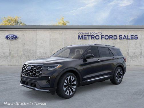 Black 2026 Ford Explorer Platinum