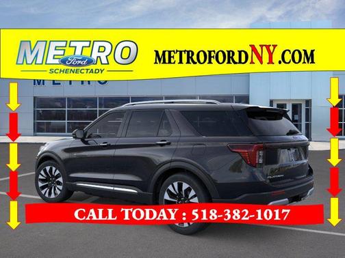 Black 2026 Ford Explorer Platinum