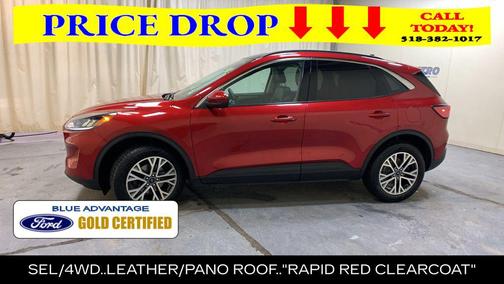 Red Metallic 2022 Ford Escape SEL