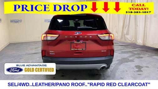 Rapid Red Metallic Tinted Clearcoat 2022 Ford Escape SEL