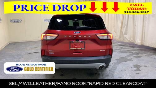 Red Metallic 2022 Ford Escape SEL