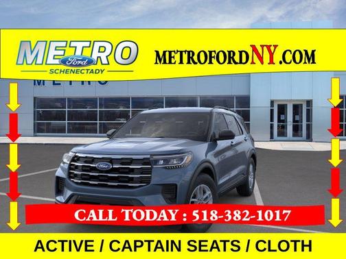 Vapor Blue Metallic 2026 Ford Explorer Active