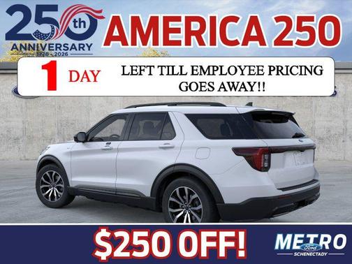 White Metallic 2026 Ford Explorer ST-Line