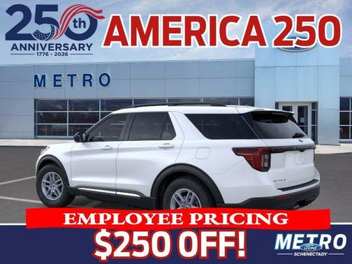 White Metallic 2025 Ford Explorer Active