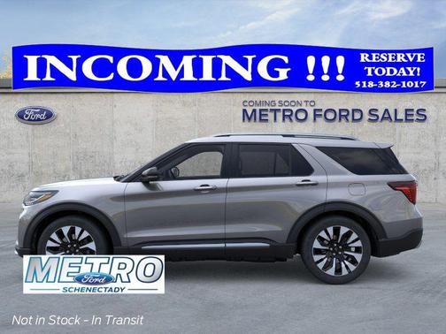Gray 2026 Ford Explorer Platinum