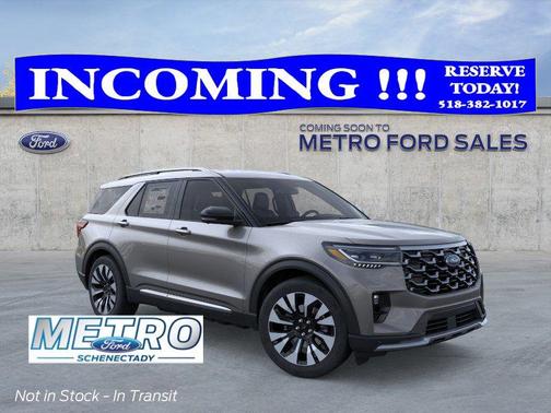 Gray 2026 Ford Explorer Platinum