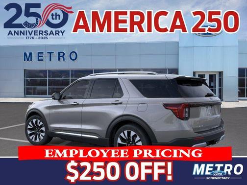 Gray 2026 Ford Explorer Platinum