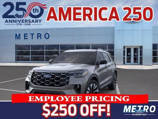 Gray 2026 Ford Explorer Platinum