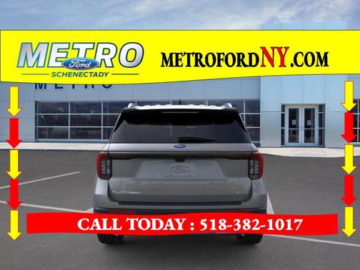 Gray 2026 Ford Explorer Platinum