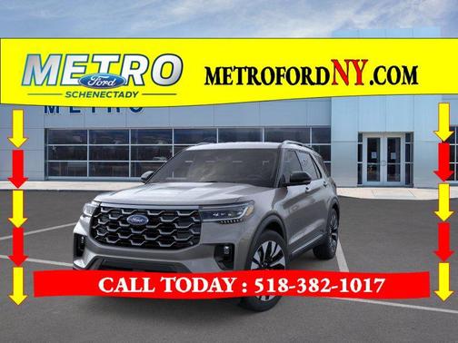 Gray 2026 Ford Explorer Platinum