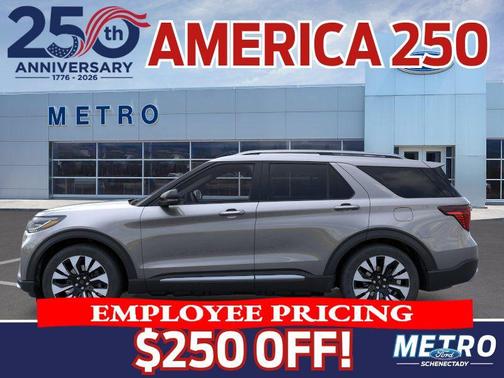 Gray 2026 Ford Explorer Platinum