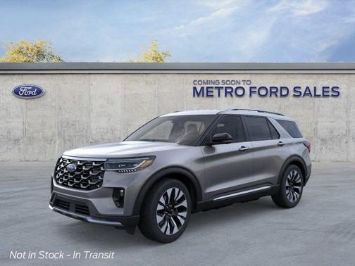 Gray 2026 Ford Explorer Platinum