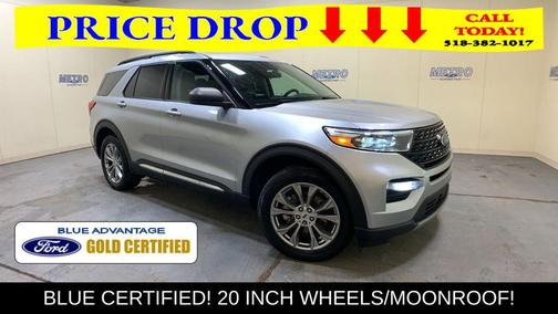 Silver Metallic 2022 Ford Explorer XLT