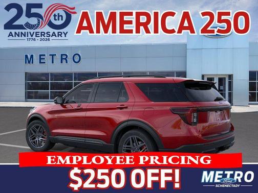 Rapid Red Metallic Tinted Clearcoat 2026 Ford Explorer ST-Line