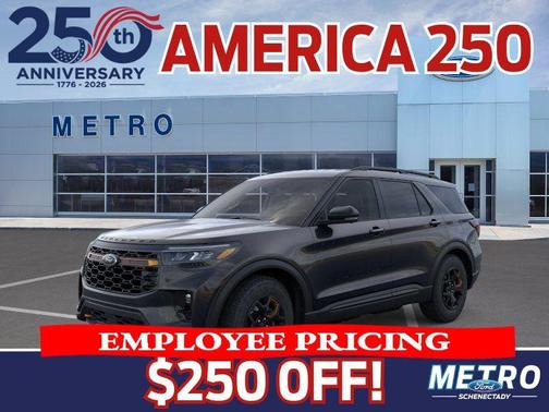 Agate Black Metallic 2026 Ford Explorer Tremor