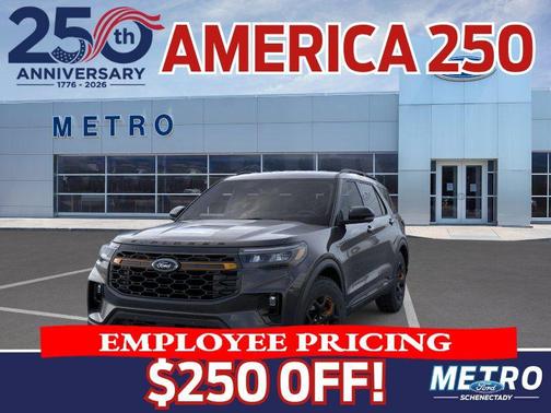 Agate Black Metallic 2026 Ford Explorer Tremor