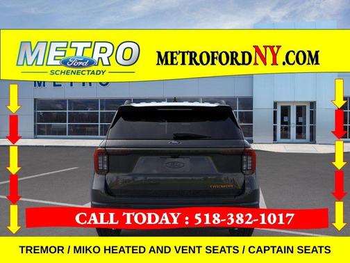 Agate Black Metallic 2026 Ford Explorer Tremor