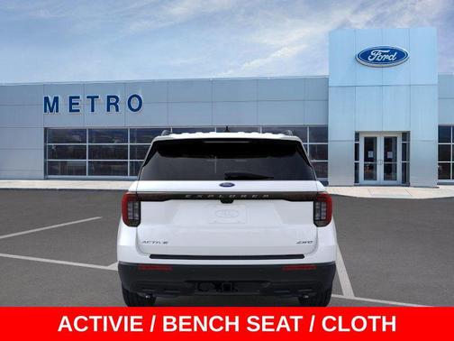 Star White Metallic Tri-Coat 2026 Ford Explorer Active