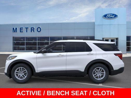 Star White Metallic Tri-Coat 2026 Ford Explorer Active