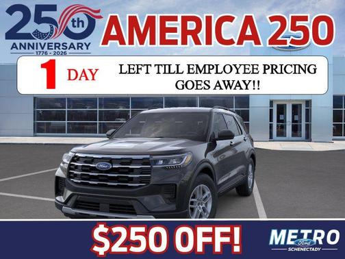 Agate Black Metallic 2026 Ford Explorer Active